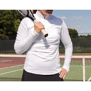 NWT Line in the Sand Rashguard With Built‎ in Bra Size Small Ruching White